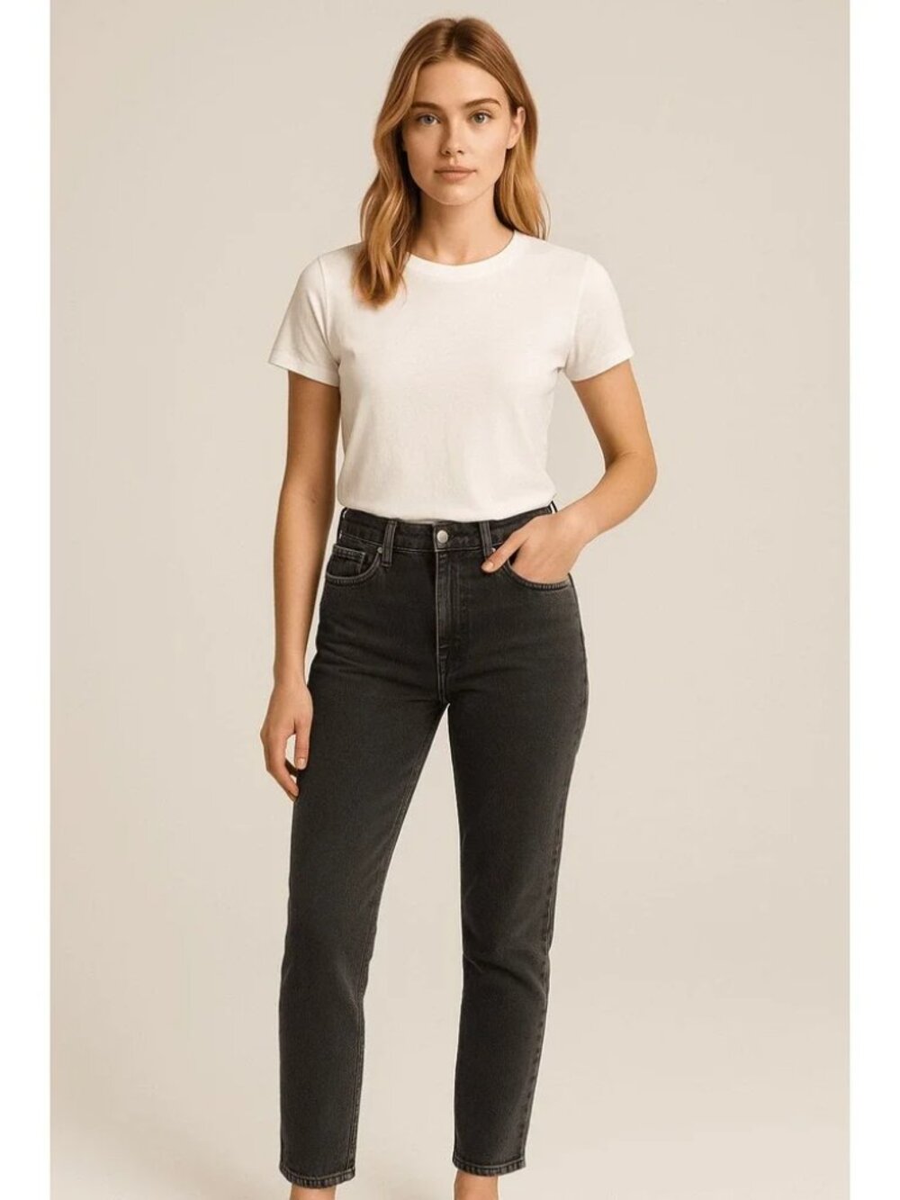 Acne Studios Boy Blck Vintage Jean Straight Leg Size 32